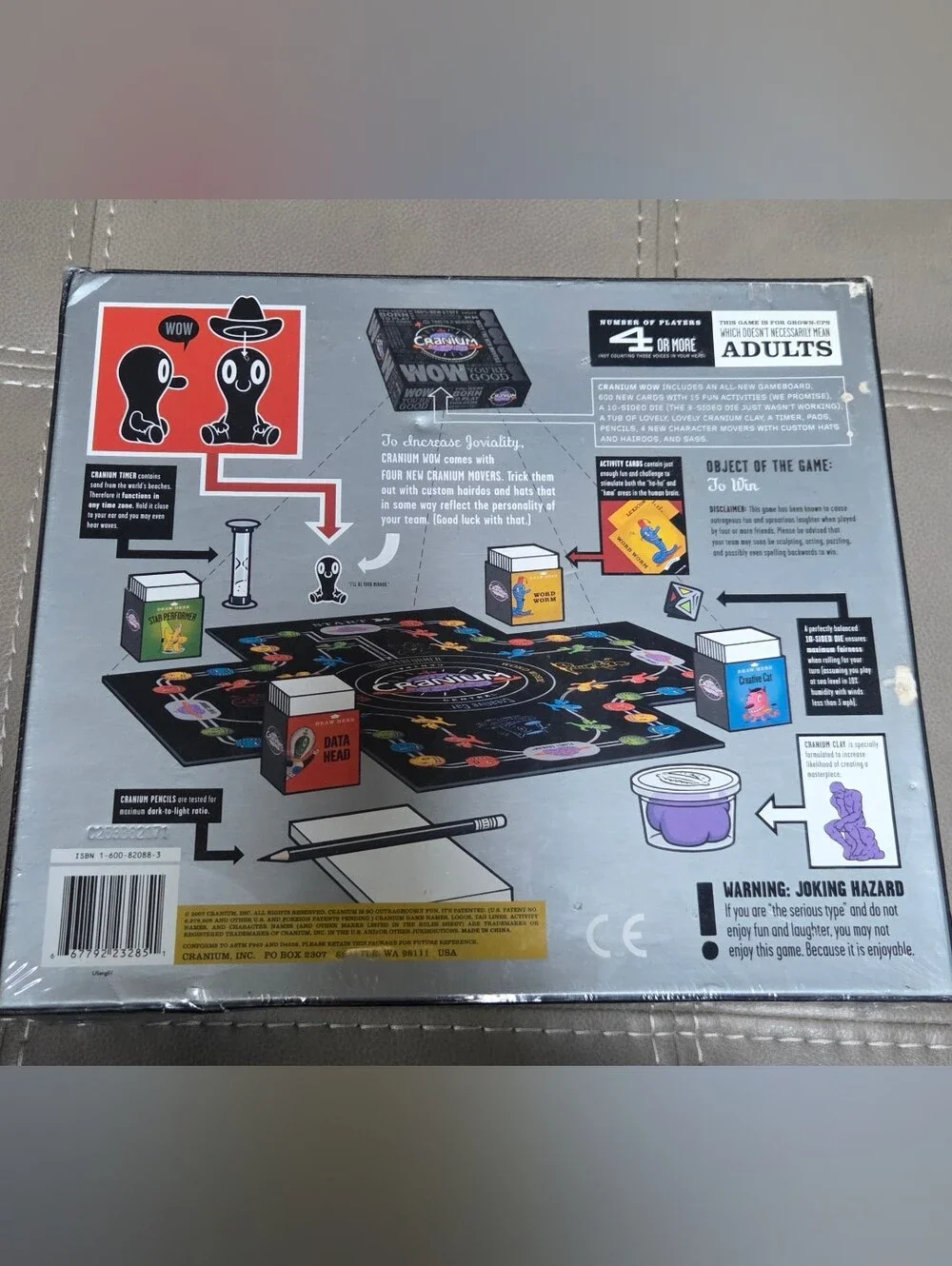 Vintage Factory-sealed Board Game Cranium WOW: Bin SS